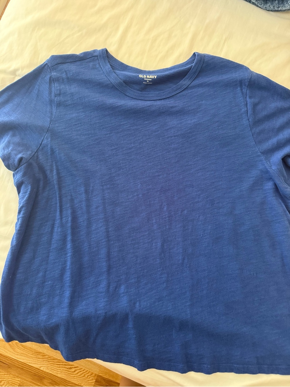 Old Navy Women’s Every-wear Tee Royal Blue Short-Sleeve Crew Tee